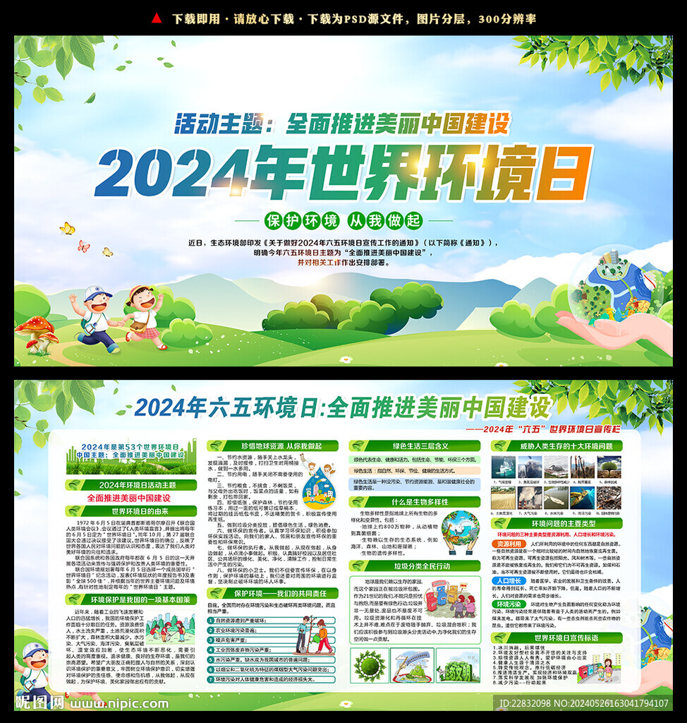 2024年环境日宣传栏