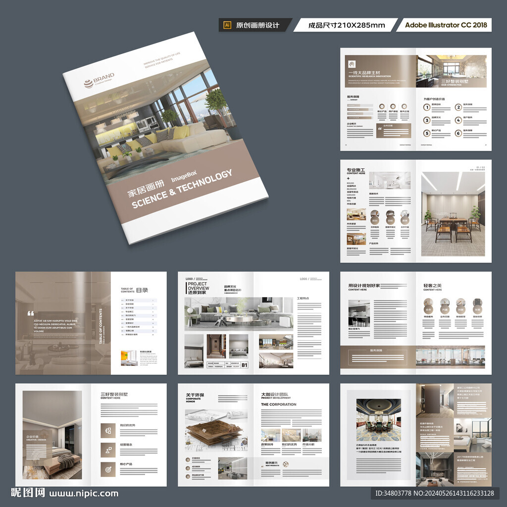室内装饰画册