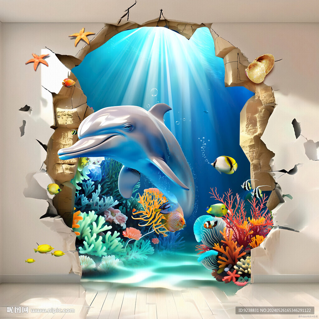 海底世界立体画