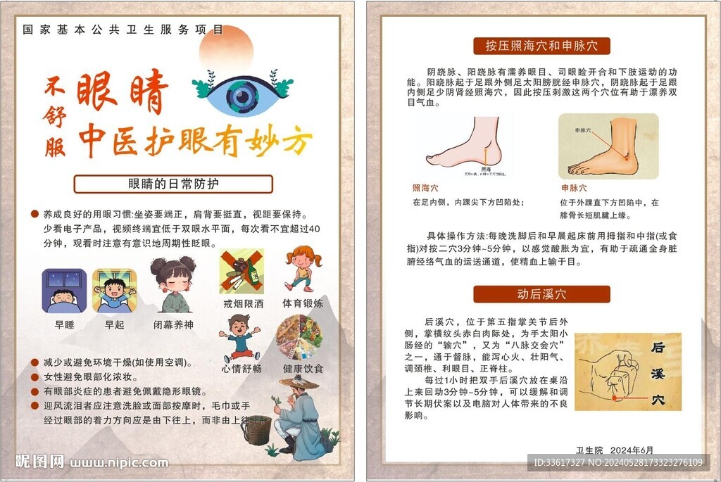 中医爱眼单页