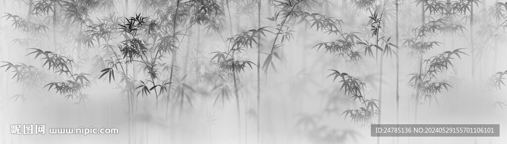 水墨竹子