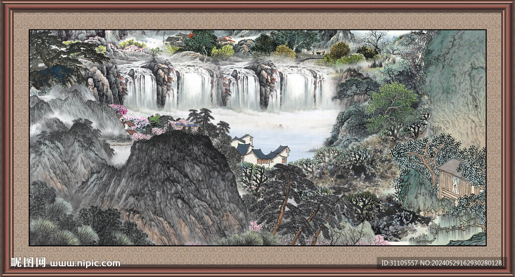 巨幅国画山水