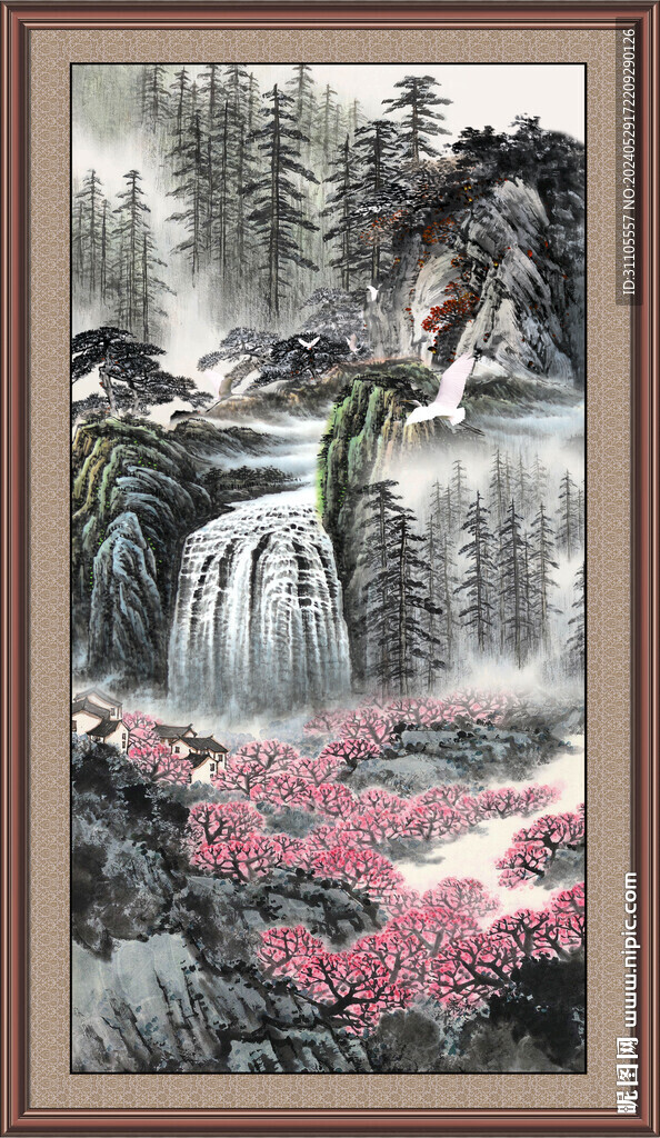 巨幅国画山水