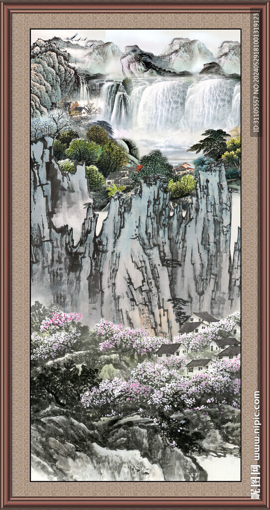 中国画山水 