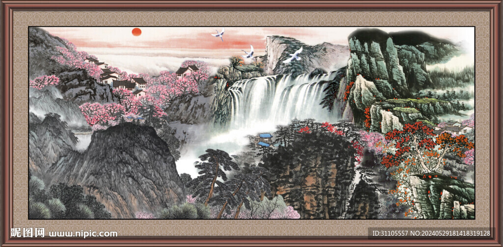 中国画山水 