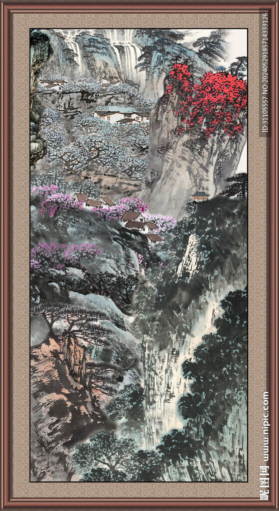 国画山水画 