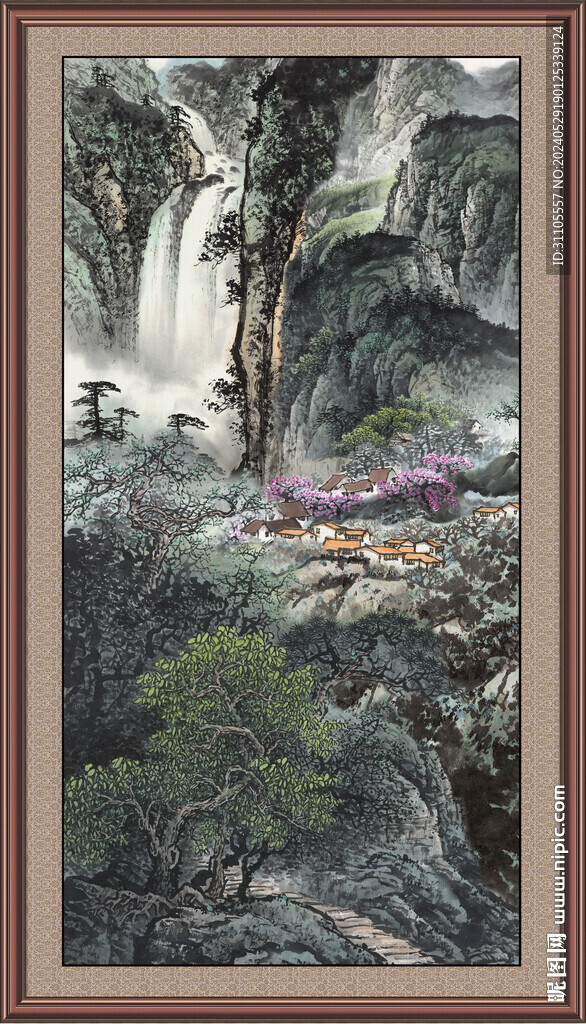 国画山水画 