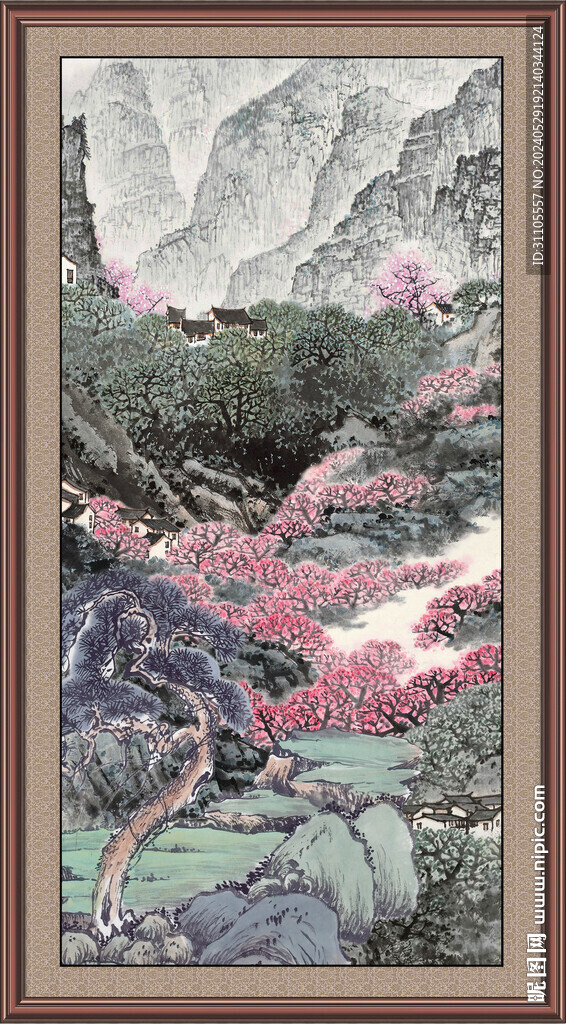 国画山水画 