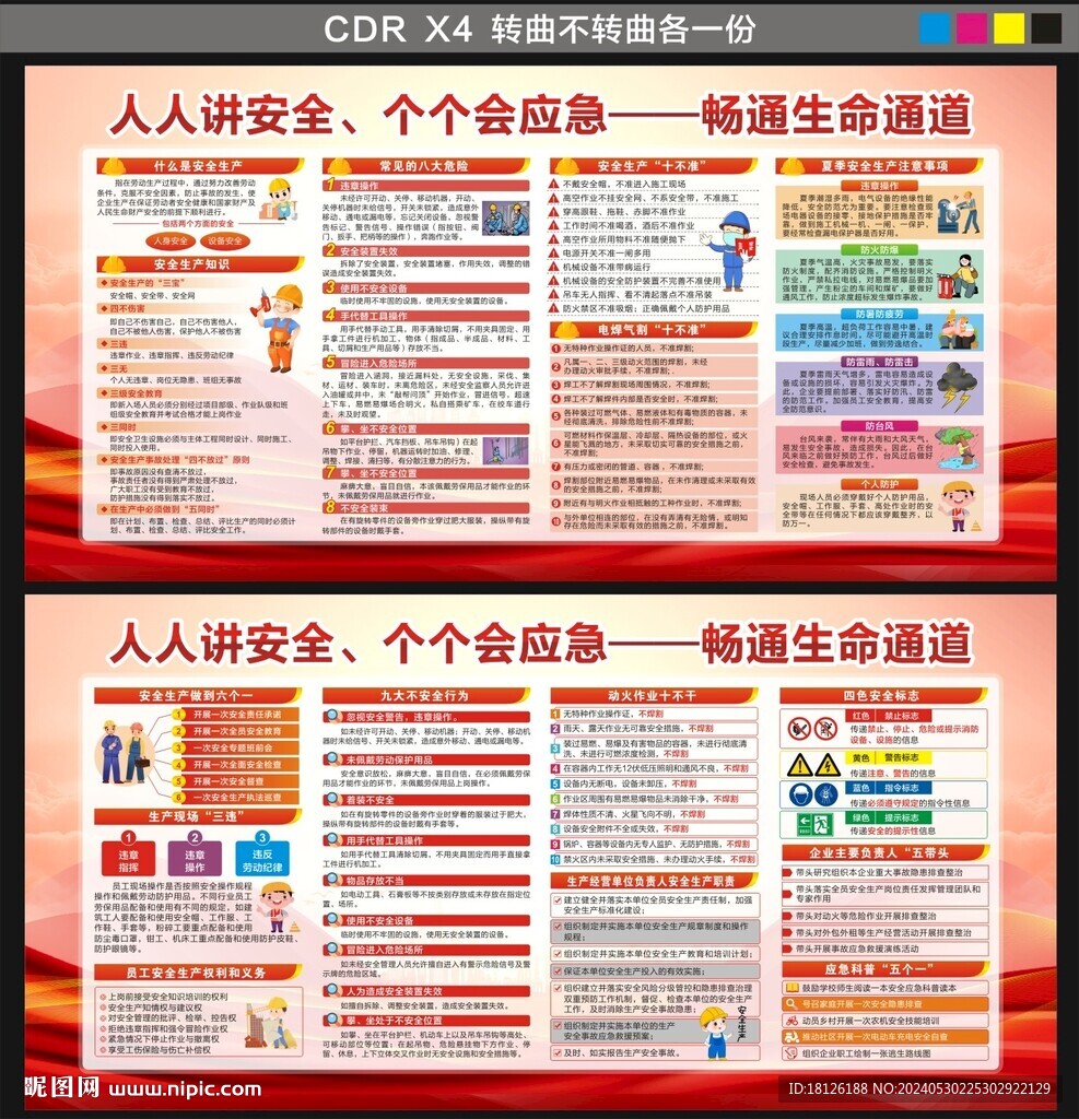 安全月展板