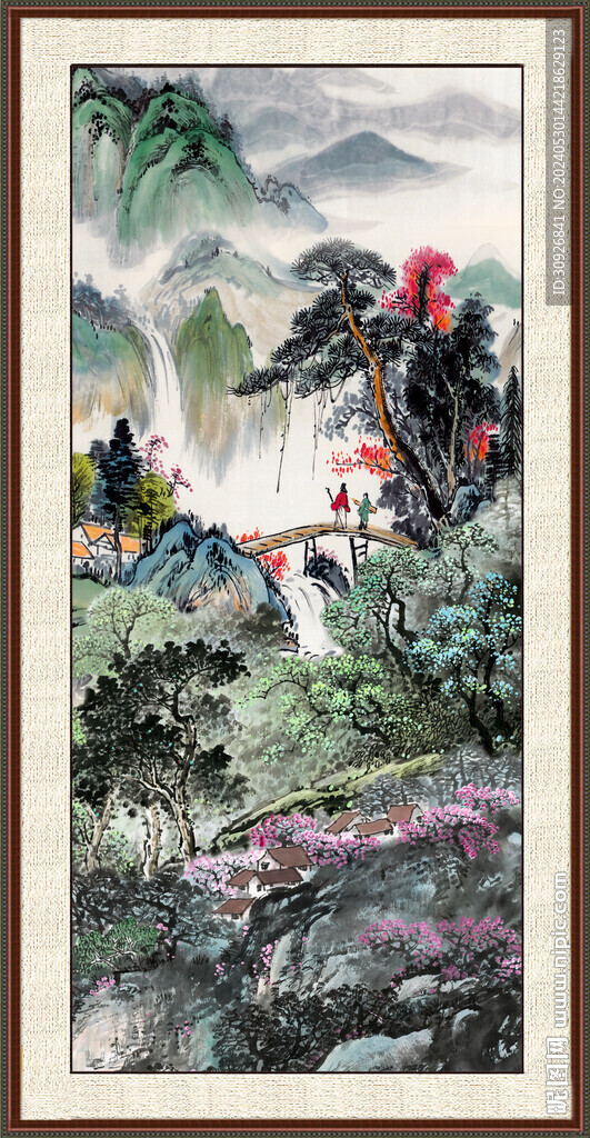 国画山水图