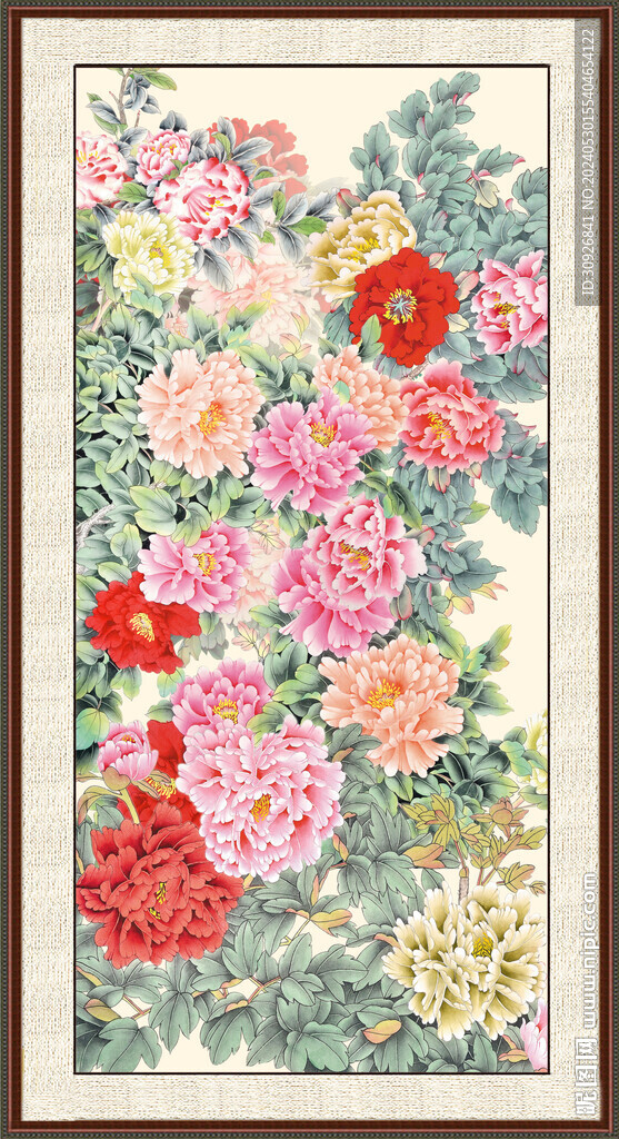 国画牡丹 
