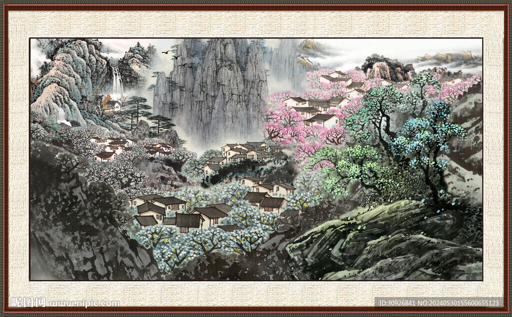 客厅山水画 