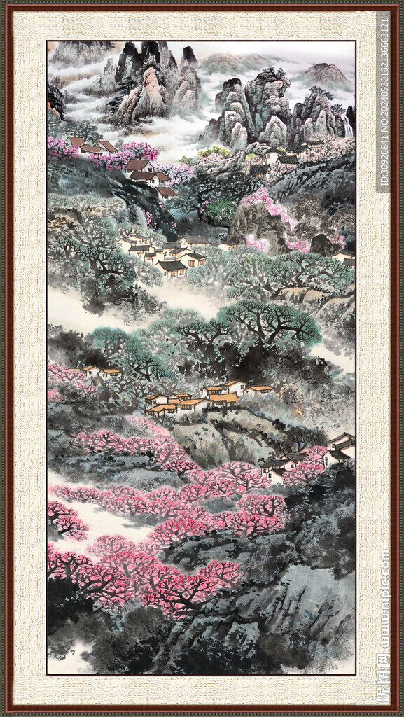 聚宝盆山水 