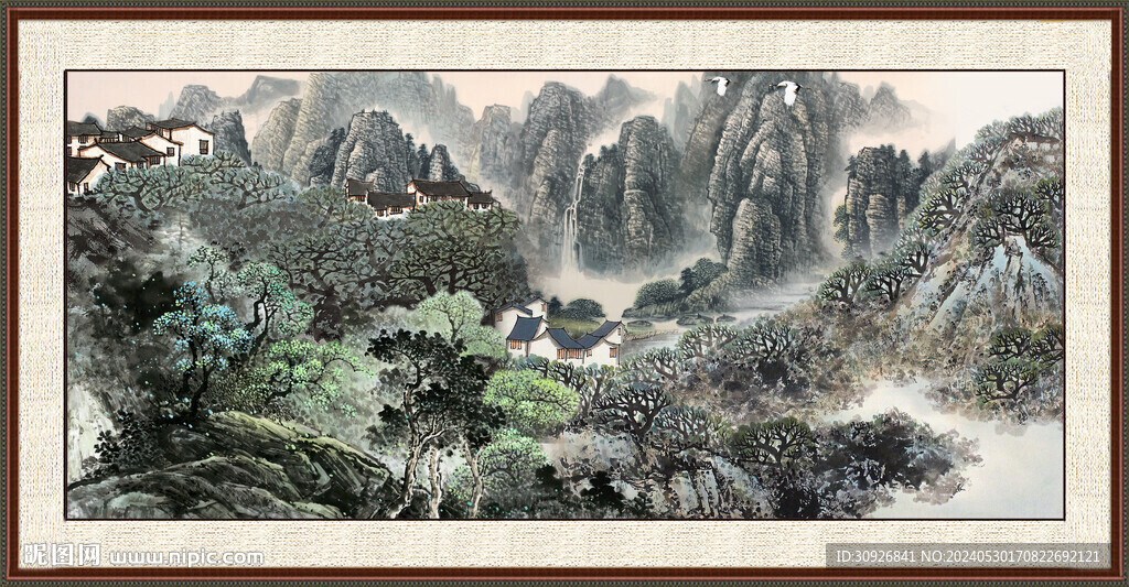 装饰山水