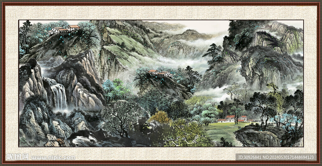 装饰山水