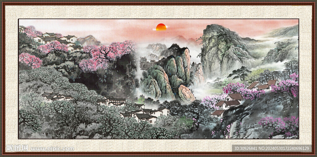 巨幅山水画 