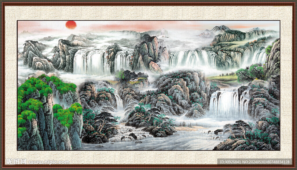 客厅山水画