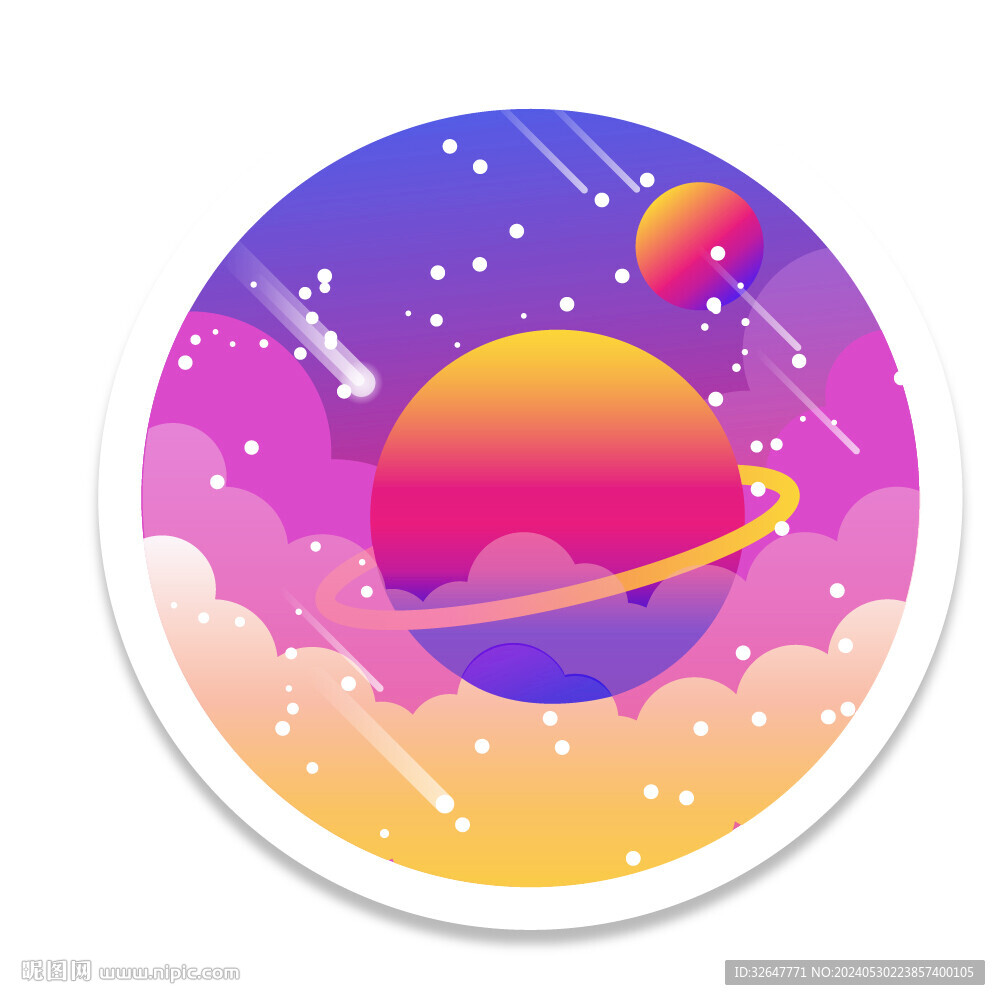 彩色流体画