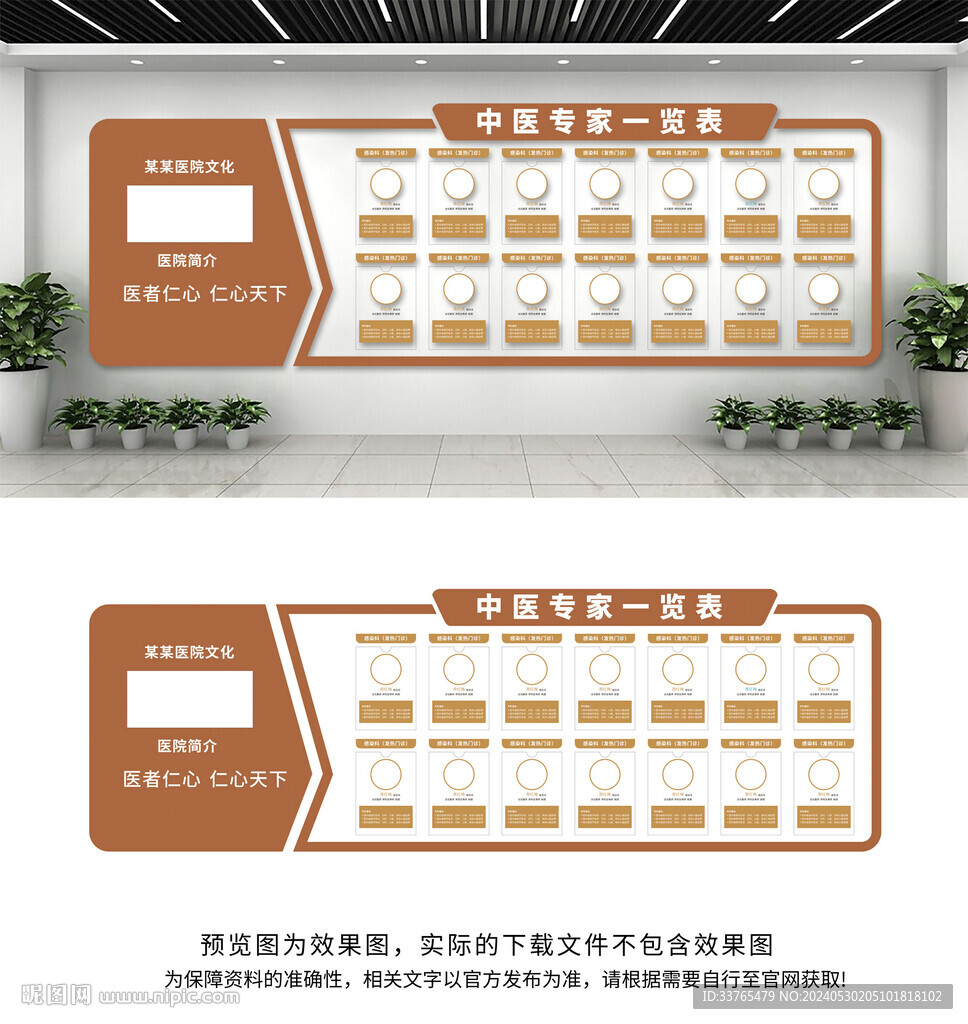中式医院专家医生介绍栏