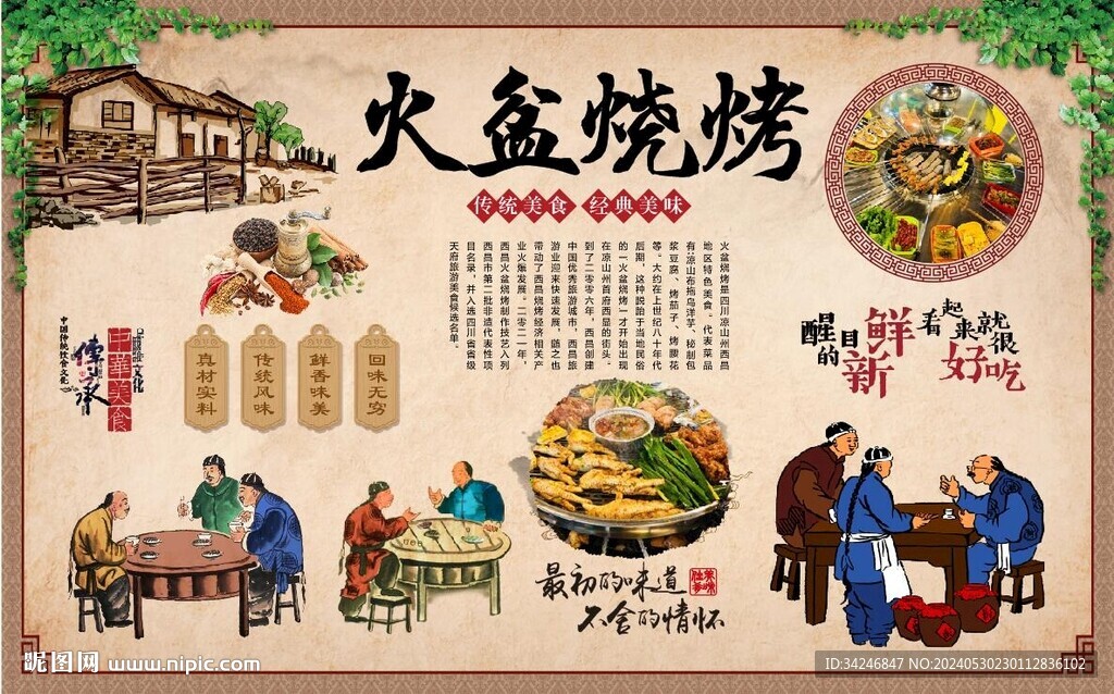 火盆烧烤
