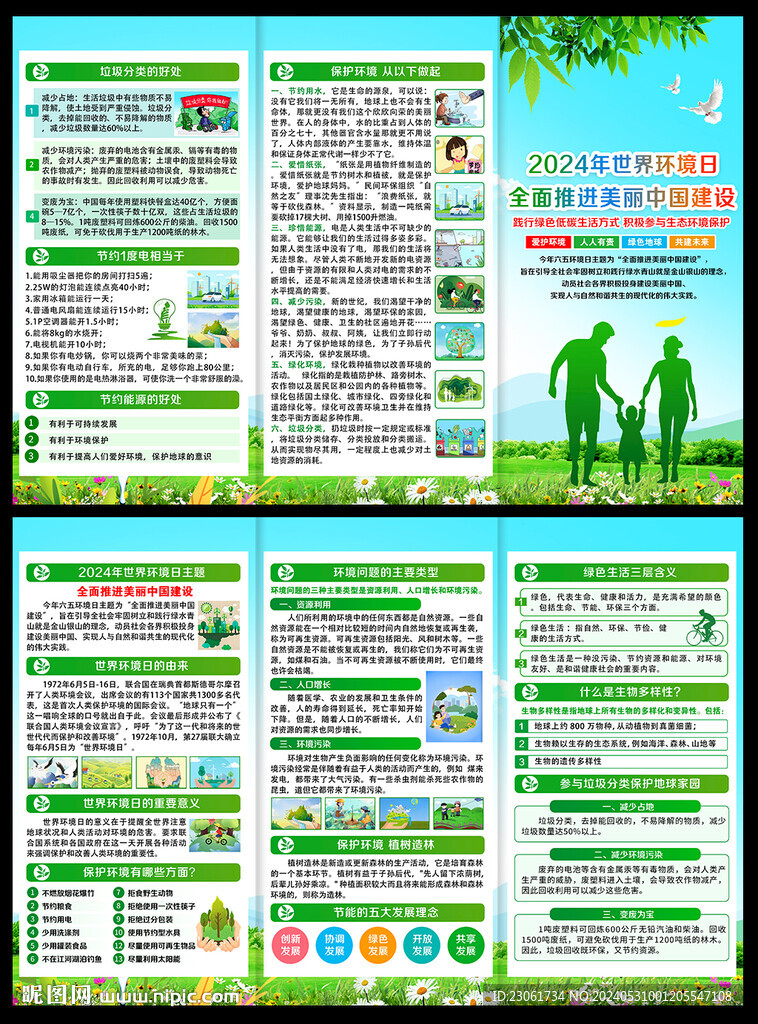 世界环境日宣传单