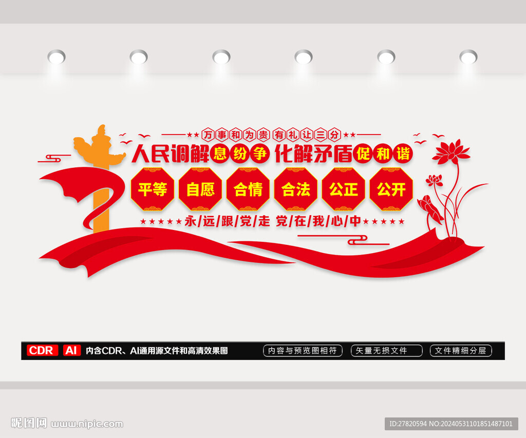 人民调解文化墙