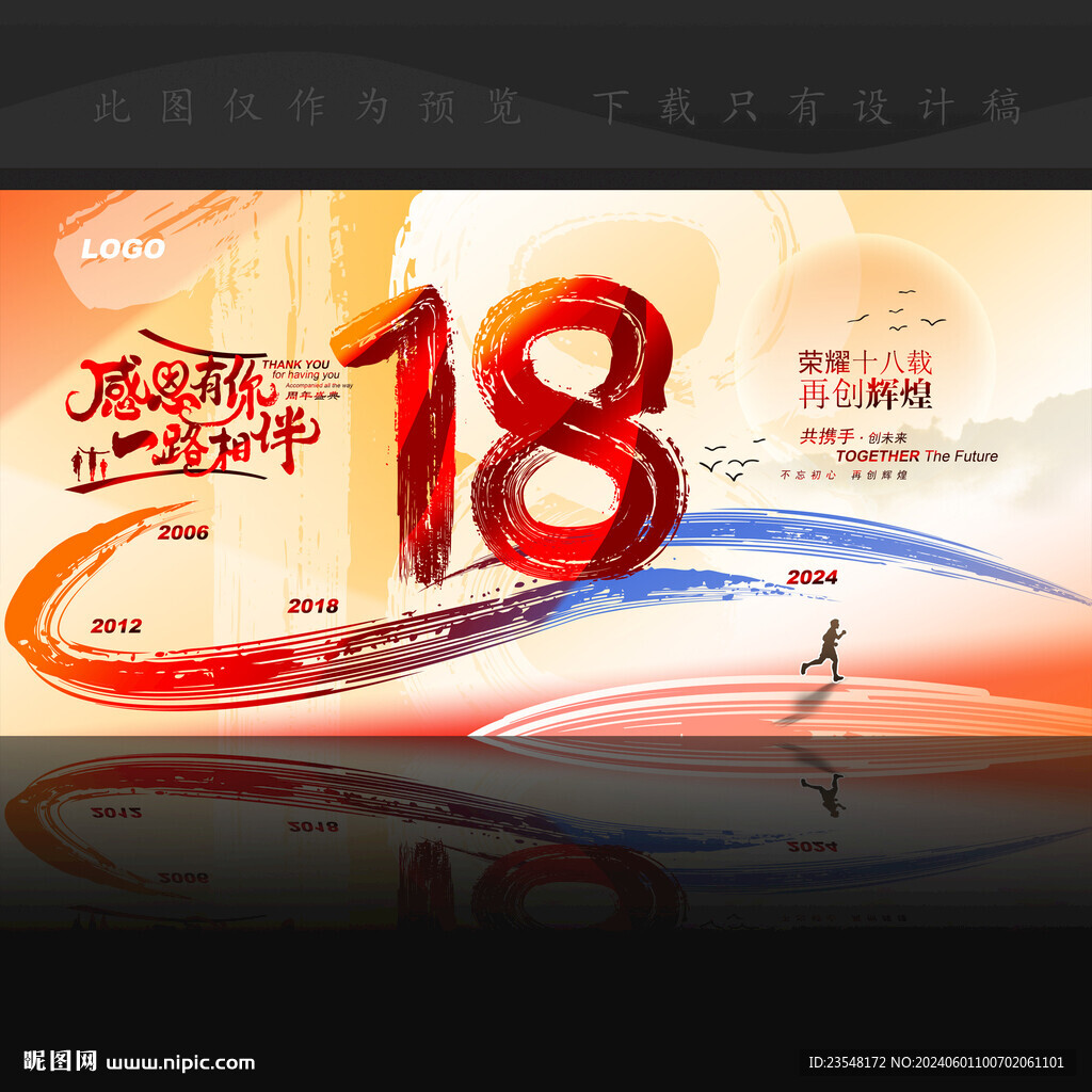 18周年展板