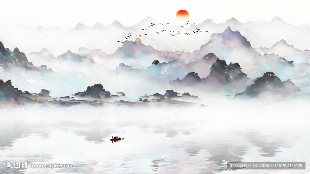 意境水墨山水
