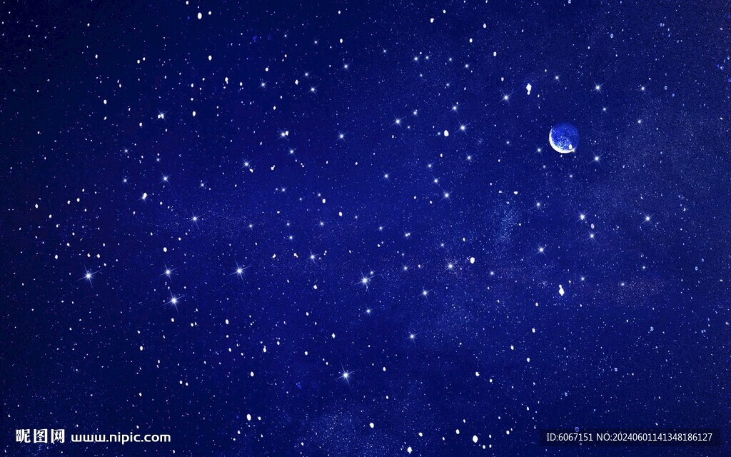 蓝色星空背景墙