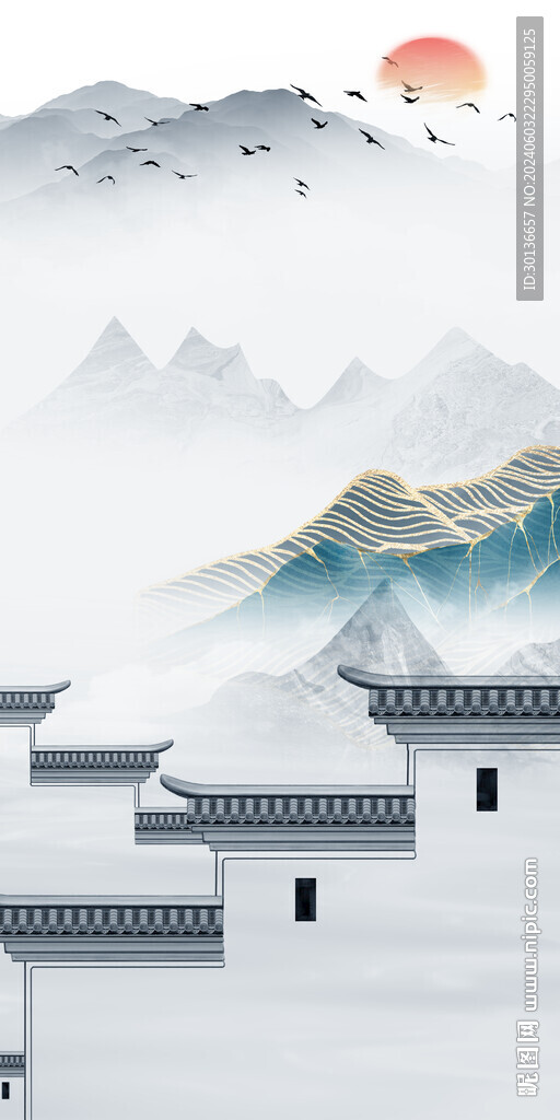 淡雅 新品中式玄关 TiF分层