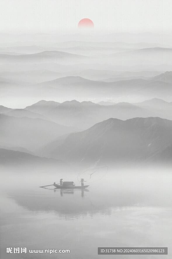 玄关水墨画