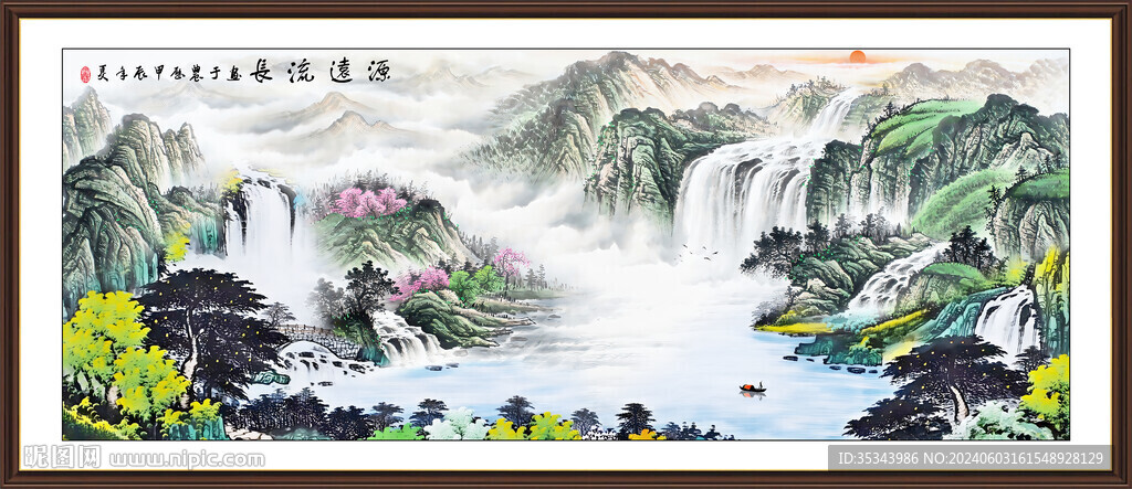 山水风景装饰画