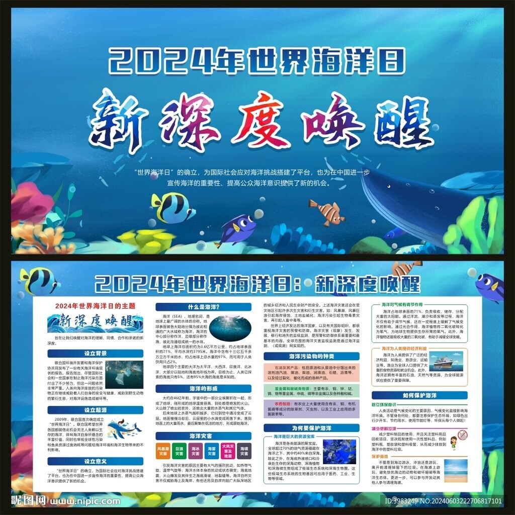 世界海洋日宣传栏