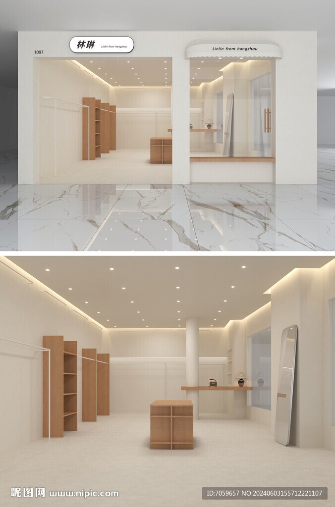 服装店面设计  档口设计效果 