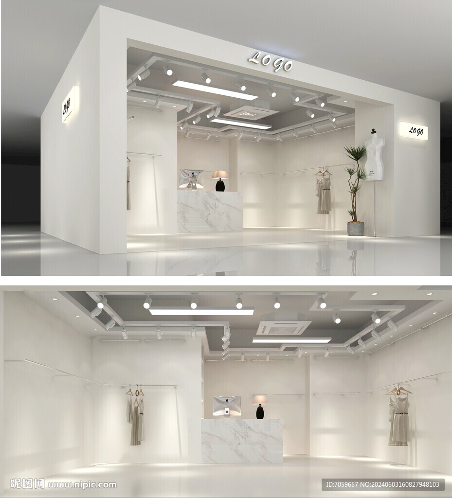 服装店面设计  档口设计效果 