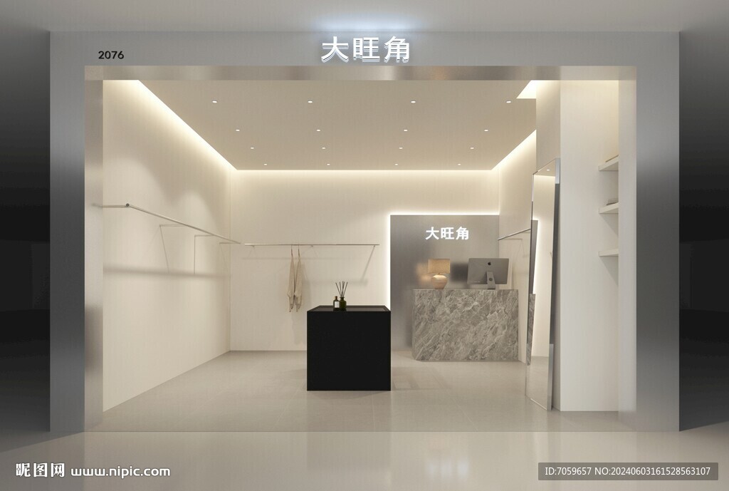 女装店效果图 