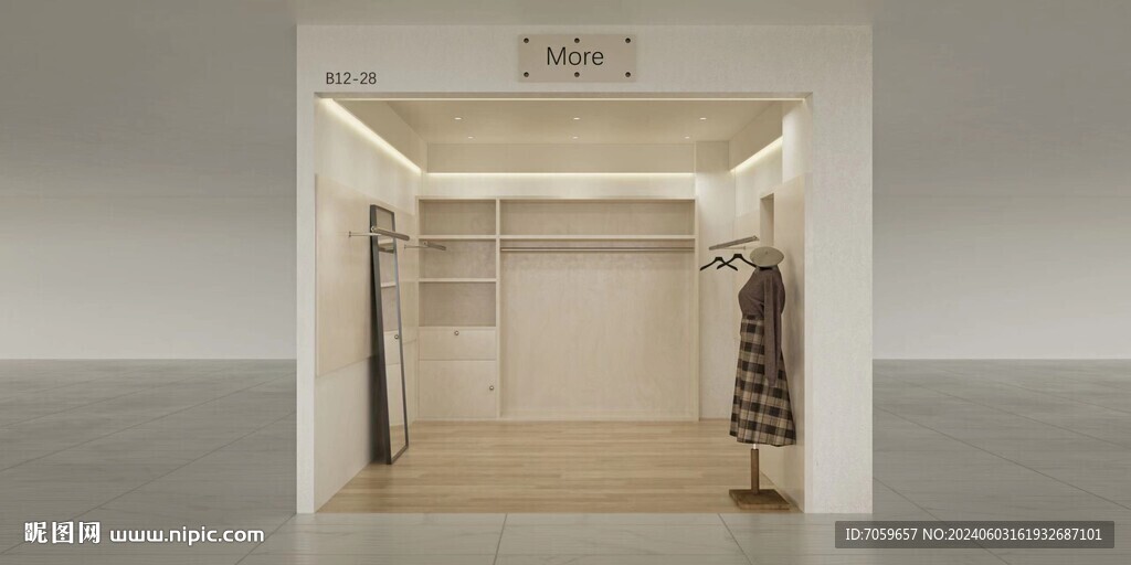  女装店效果图 