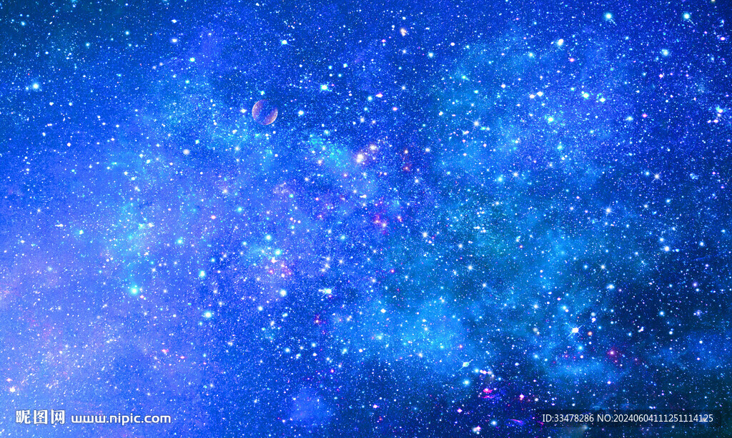 蓝色宇宙星空背景