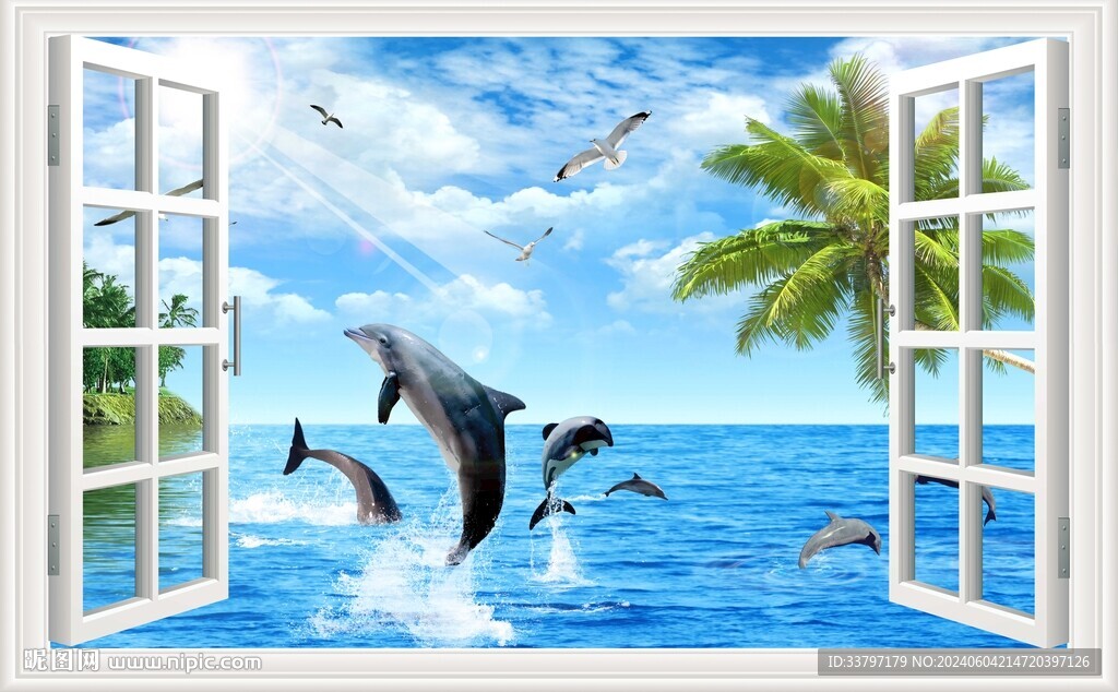 3D立体假窗海景