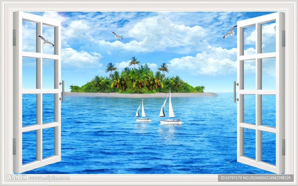 3D立体假窗海景