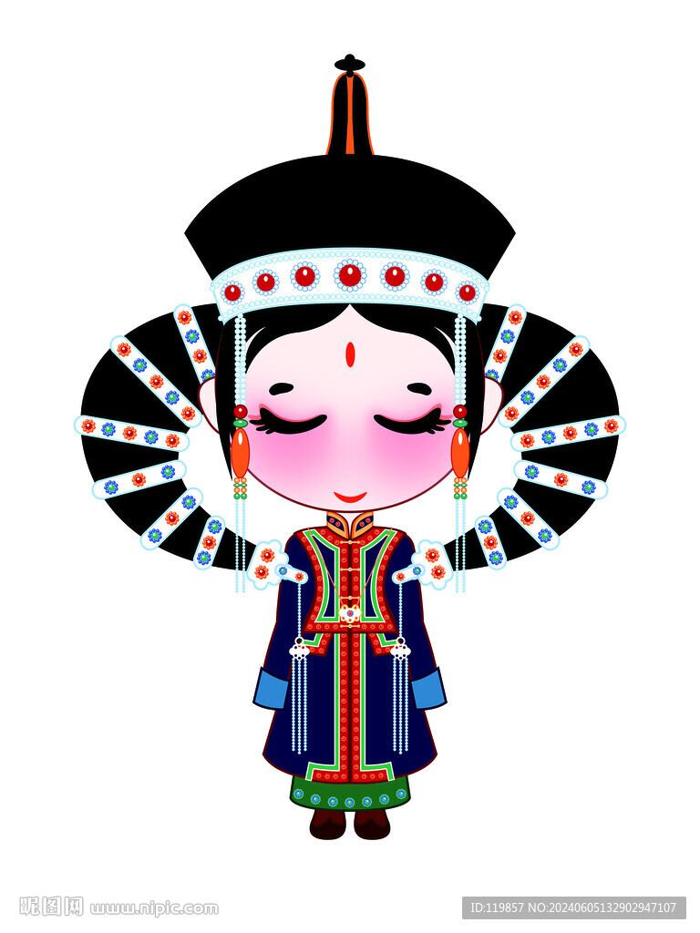 蒙古族娃娃巴尔虎