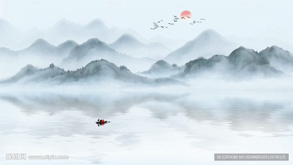 山水水墨意境