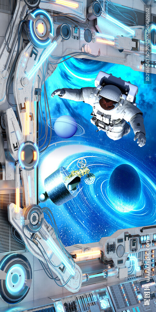 唯美太空宇宙星球玄关