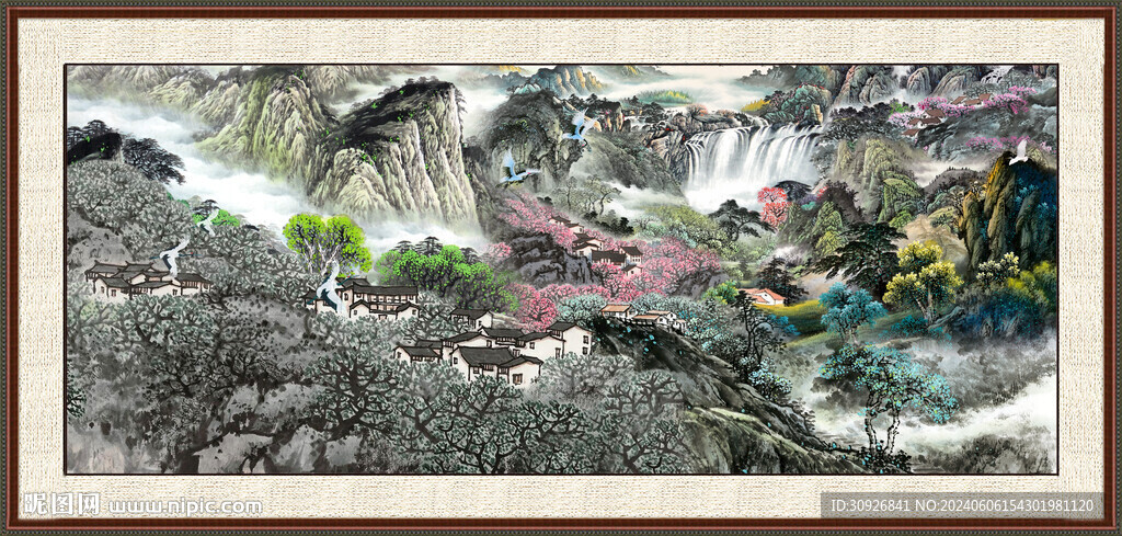 巨幅山水画
