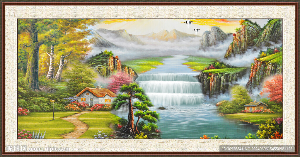 山水油画