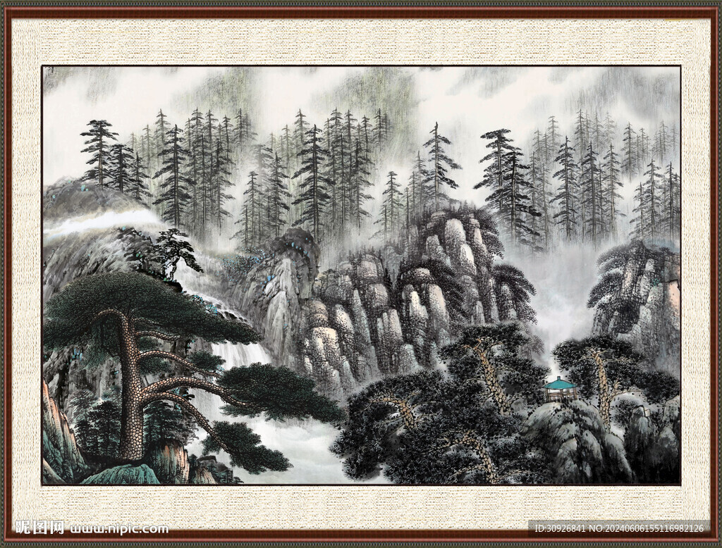 巨幅山水画 