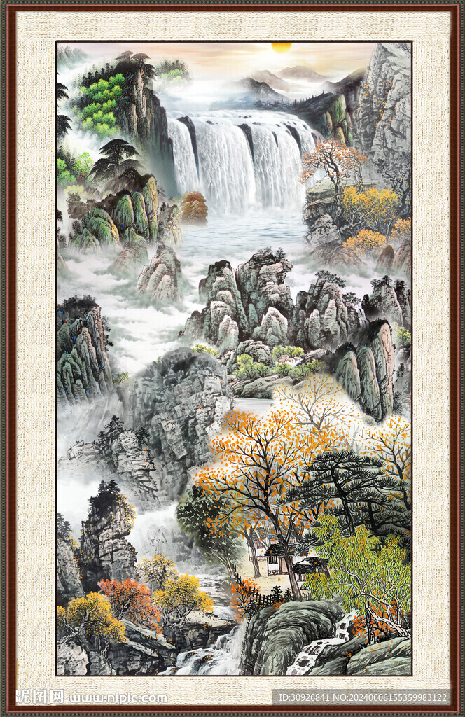 巨幅山水画 