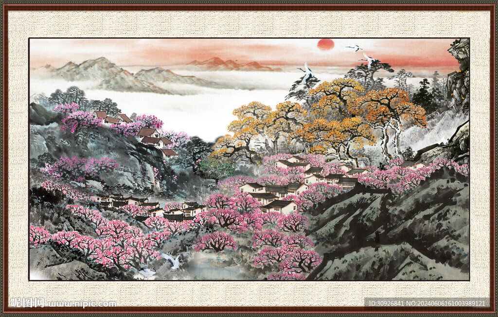 巨幅山水画 
