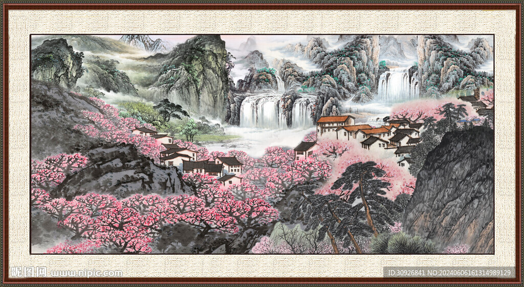 巨幅山水画 