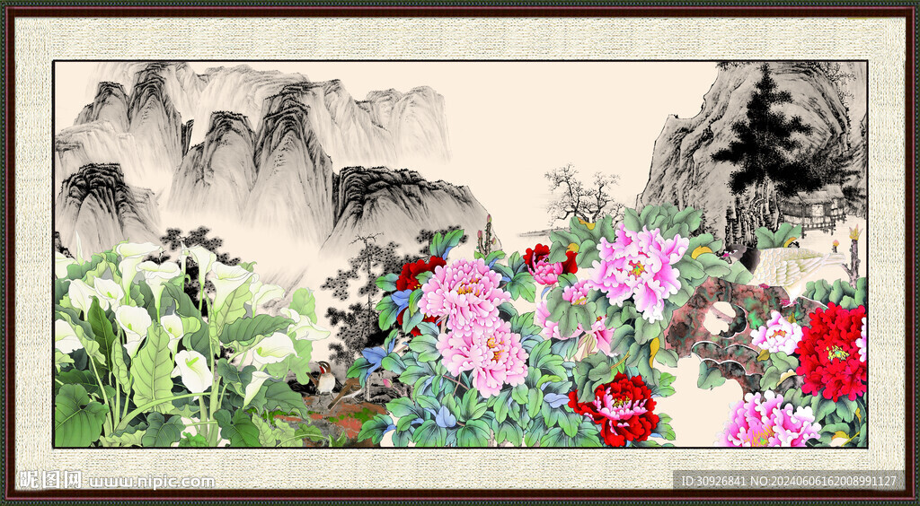 巨幅山水画